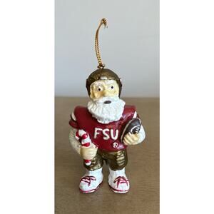 FSU Florida State University Santa Christmas Ornament Seminoles Football